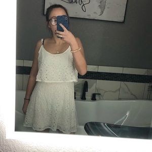 A&F white lace dress!